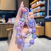 Handmade Beaded Double Chain Phone Lanyard with Colorful Milk Candy Pendant for Women