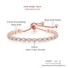 Popular Single-Row Egg-Shaped Zircon Bracelet Women'S Adjustable Tennis Chain Crystal Jewelry