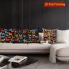 2D Boho Folk Animal Embroidery Style Throw Pillow Covers Pattern Cushion Cover Suitable For Sofa Bedroom Car Pillow Cover