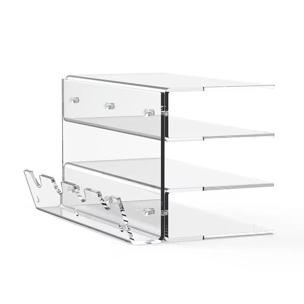 

3 Tiers Keyboard Plate Display Stand Clear Keyboard Board Bracket for Mechanical Keyboard чистий