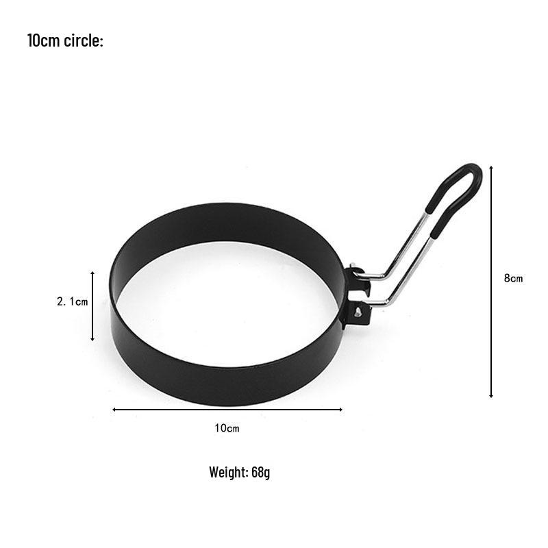 Creative Non-Stick Stainless Steel Egg Ring for Frying, Toasts, Sandwiches & Pancakes.