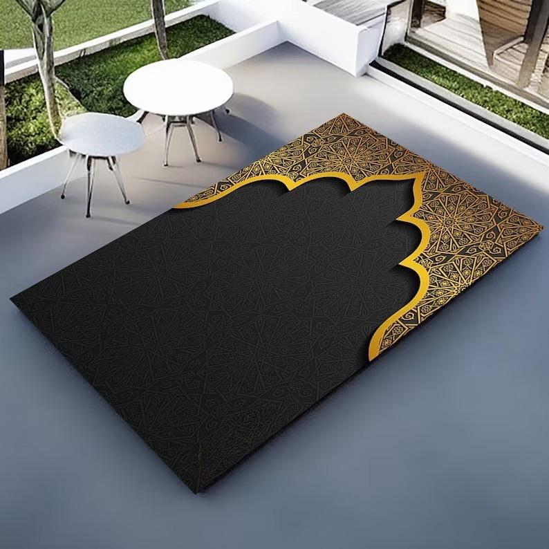 Islam Spiritual Sanctuary Personalized Turkish Prayer Rugs Luxurious Muslim Carpets and Floor Mats Living Room and Ramadan Gifts