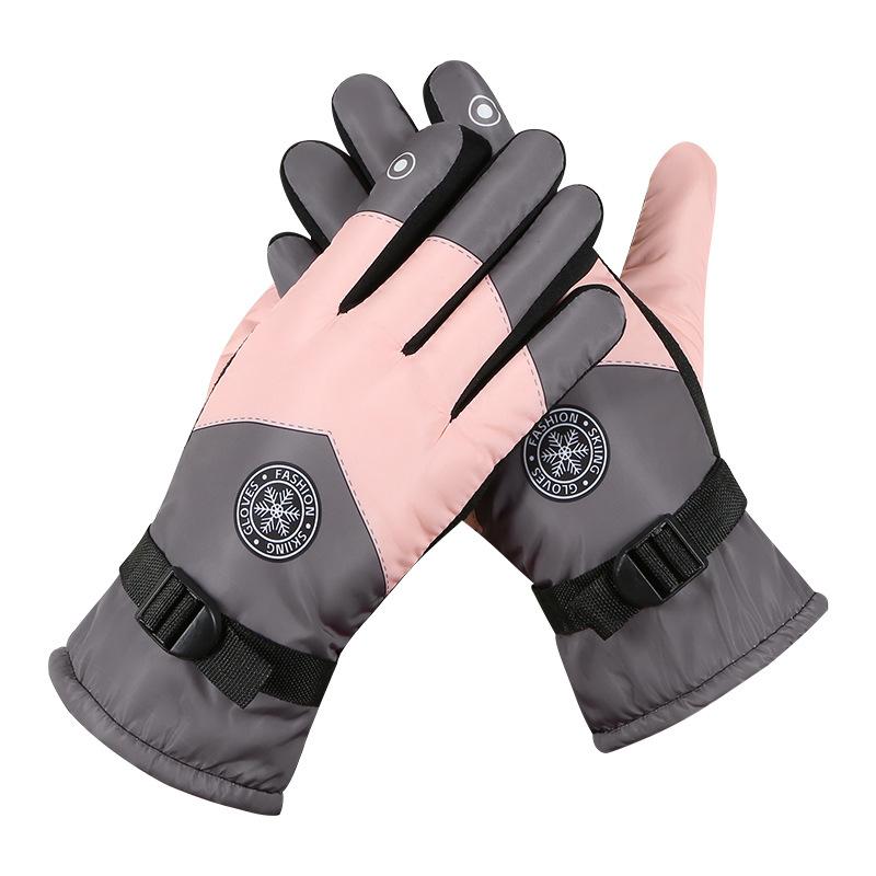Mănuși de schi Mănuși de iarnă pentru femei, bărbați, mănuși de snowboard, mănuși cu ecran tactil, mănuși de snowmobil cu motor, impermeabile, termice pentru zăpadă