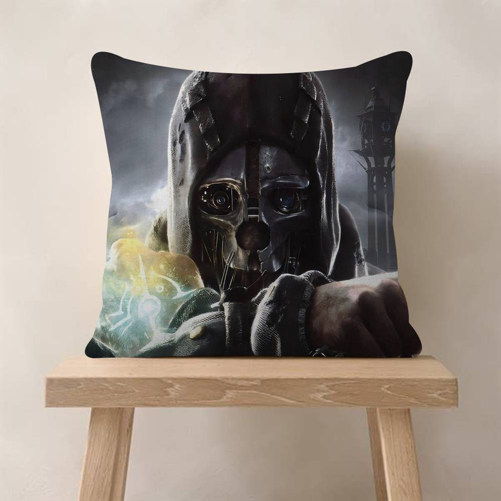 Dishonored Game Pillow Gift Home Office Decoration Bedroom Sofa Car Cushion Cover Case x