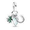 Letter Mom Pendant S925 Pure Silver Bird Heart Sun Moon Charm Snake Bone Chain Beads Accessories Women's Jewelry Gift