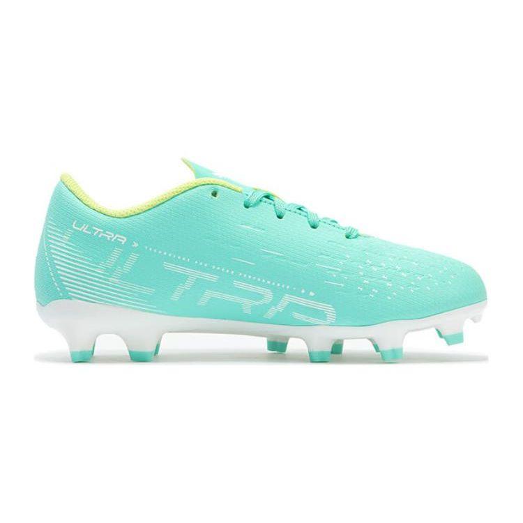 Puma Ultra Play FG/AG JR Comfortable Versatile Low-Top Soccer Shoes Kids Sneaker Mint-Green 107233-03