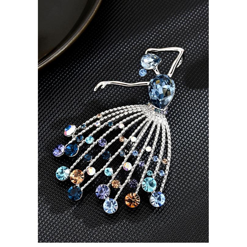 Elegant and luxurious design, delicate and sweet, fresh and refreshing, anti-exposure accessory - new style dancer brooch