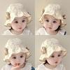 Thin Baby Girl Bucket Hat Sweet Flower Kids Outdoor Sunscreen Hat Cute Panama Fisherman Cap
