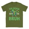 Funny   Meme  Six Seven Bruh St Patricks DayTShirt Summer Pure Cotton TShirts Unisexs Harajuku Casual TShirt ShortSleeve