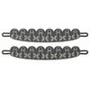 Suminoe Moomin Hattifattener Suede Charcoal 49cm Pack of 2 Tassels, Gray, Approx. Long, A9003,
