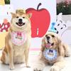 Birthday Cap for Dog Set Cat Dog Pet Polka Dot Scarf Hat Collar Pet Headwear Photography Props Birthday Decoration Pet Supplies
