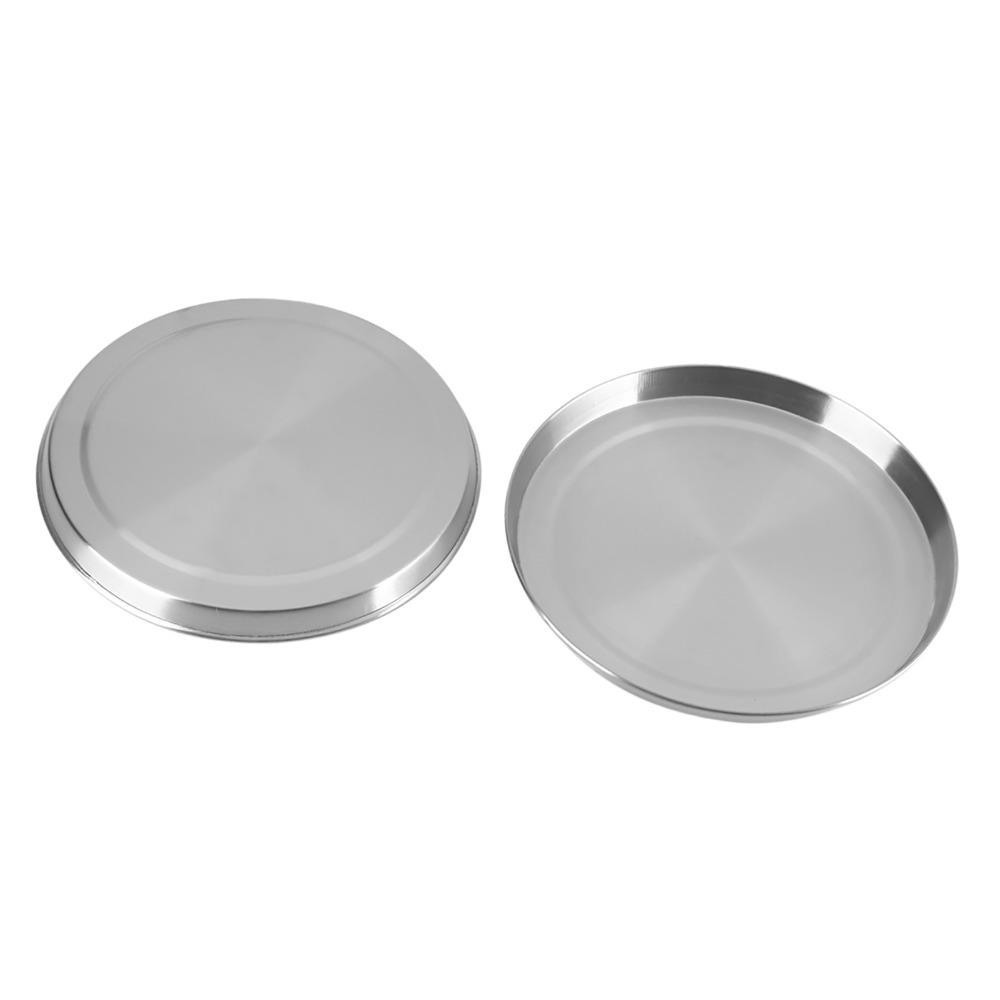 4 PCS Silver Stove Burner Covers Stainless Steel Electric Cooktop Covers Cooker Protection