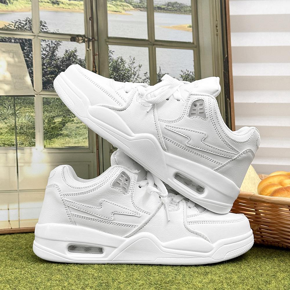 

Летняя спортивная обувь, обувь с воздушной подушкой, высокая ценность, красивые повседневные модели на толстой подошве для пар, белые кроссовки, модные мужские и женские 44 белый