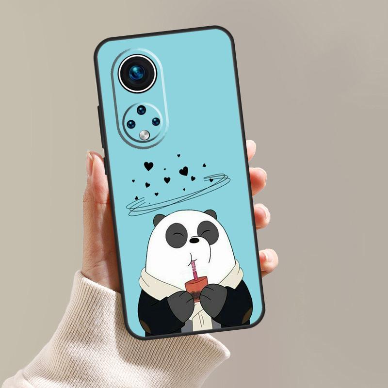 Cartoon Panda Bear Case Cover For Honor X8a X9a X7a X6a X7 X8 X9 50 70 90 Lite Honor 8X 9X Magic 5 Lite Pro