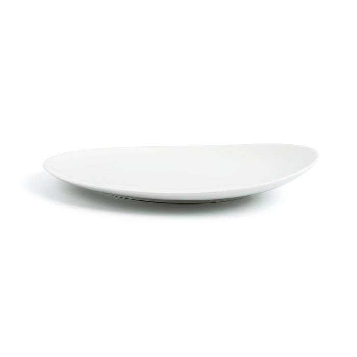 Assiette plate Ariane Coupe Aile Haute Céramique Blanc (Ø 31 cm) (6 Unités)