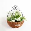 Wall Mounted Wall Planter Wear-resistant Decorative Plant Basket Hanging Flower Basket  Porch