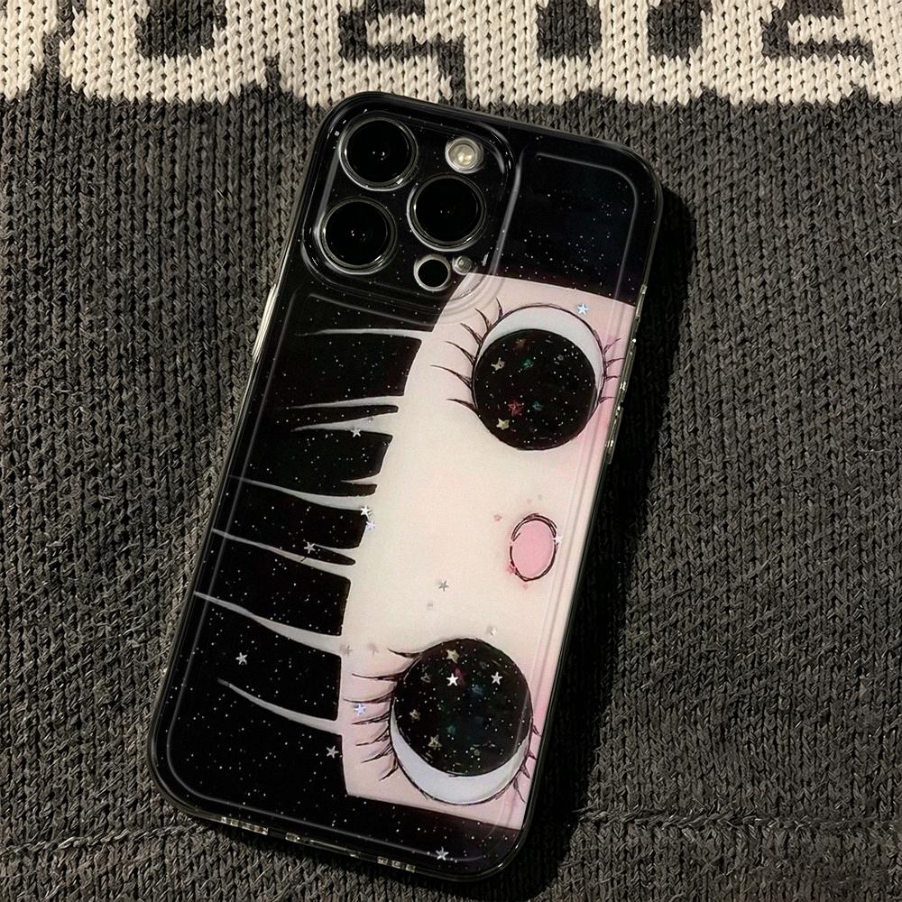 Comic Girl'S Eyes Soft Phone Case For Iphone 17 Pro Max Case Iphone 16E 13 12 14 11 15 Pro Max Plus 17E Silicone Back Cover