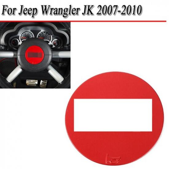 For Jeep Wrangler JK 07-10 Center Steering Wheel Panle Sticker Decal Cover Trim