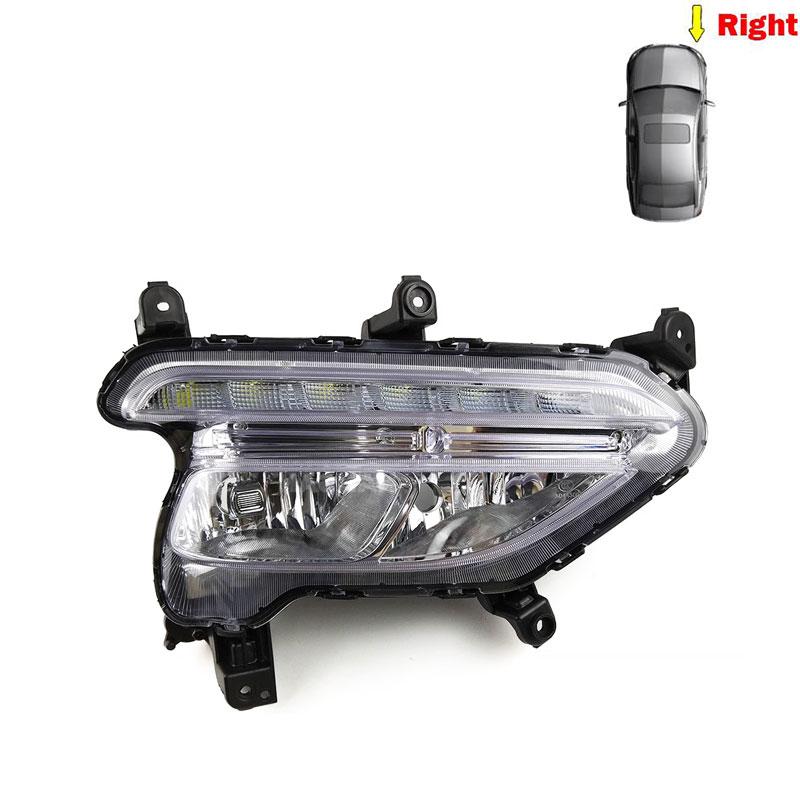 Auto Exterior Accessories For Hyundai Santa Fe Sport IX45 2016-2018 LED DRL Daytime Running Light Fog Lamp Car Light Assembly