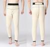 -30° Hiver Épais Garder au Chaud Long Pantalon en Laine et Peau de Mouton Pièce Unique en Fourrure Hommes et Femmes Taille Haute Pantalon Doublé de Laine