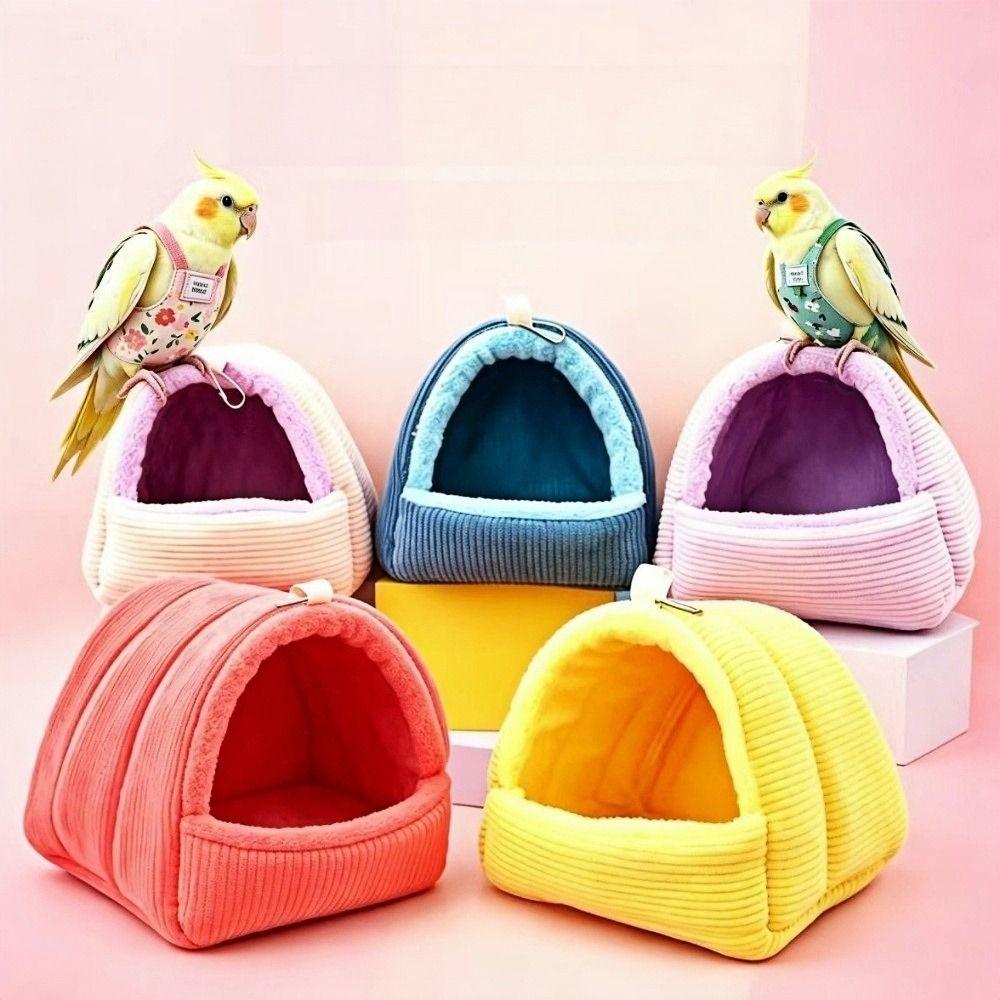 Tent Design Hamster Hammock Corduroy Small Pet Bed New Plushie Parrot Nest for Winter