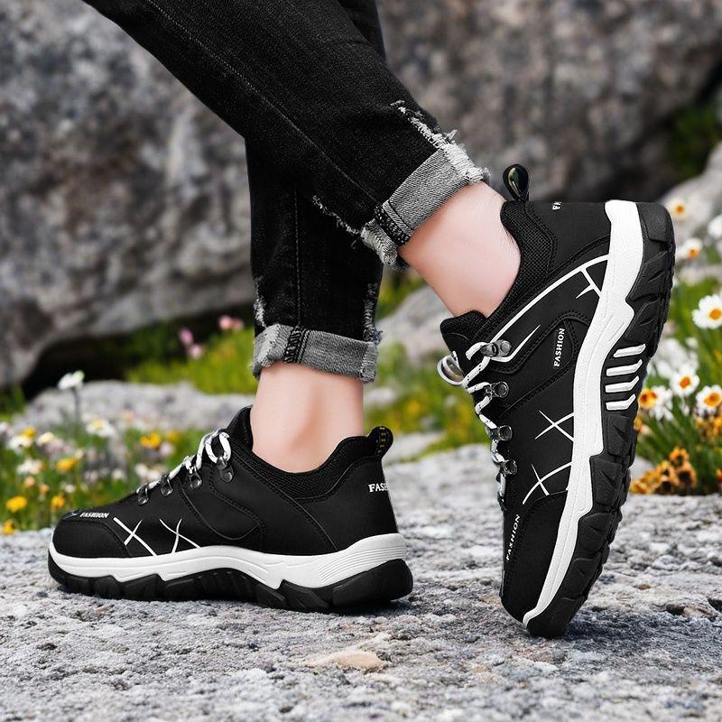 Men's shoes summer new men's versatile shoes black non-slip hiking shoes retro youth shoes