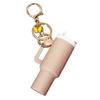 Mini Cup Keychain Butterfly Cute Tumbler Key Ring Chapstick Holder Keychain for Stanley Cup Accessories