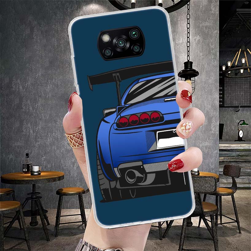 

Япония JDM Спортивные Автомобили Комикс Мягкий Чехол Для Телефона Для Xiaomi Redmi 15C 15 13C 13 Poco X5 X6 X7 F7 Ultra M7 12C 12 10 10C 9C 9A 9T 9 Fu Redmi 12C