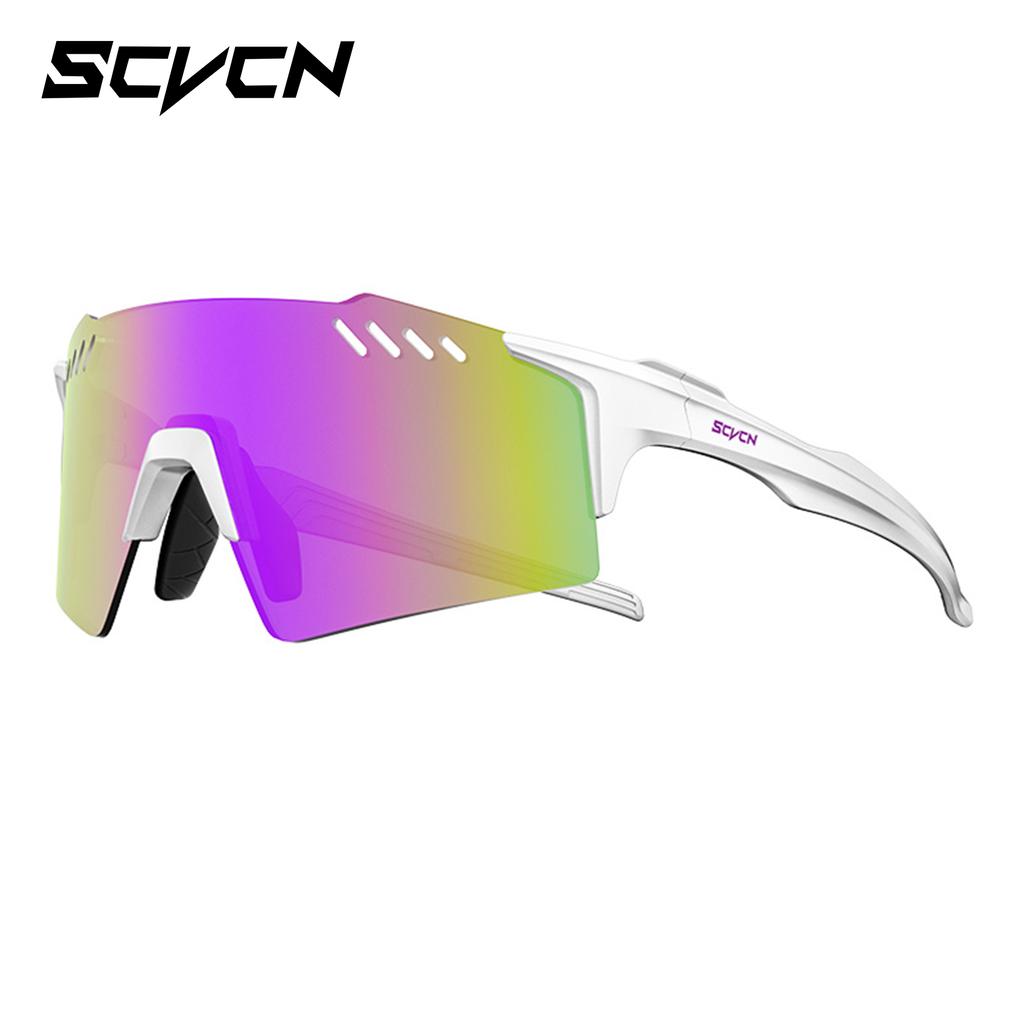 SCVCN UV400 Radsportbrille Outdoor Laufsonnenbrille Herren Damen MTB Rennradbrille Wandern Fahren Fahrrad Sportsonnenbrille