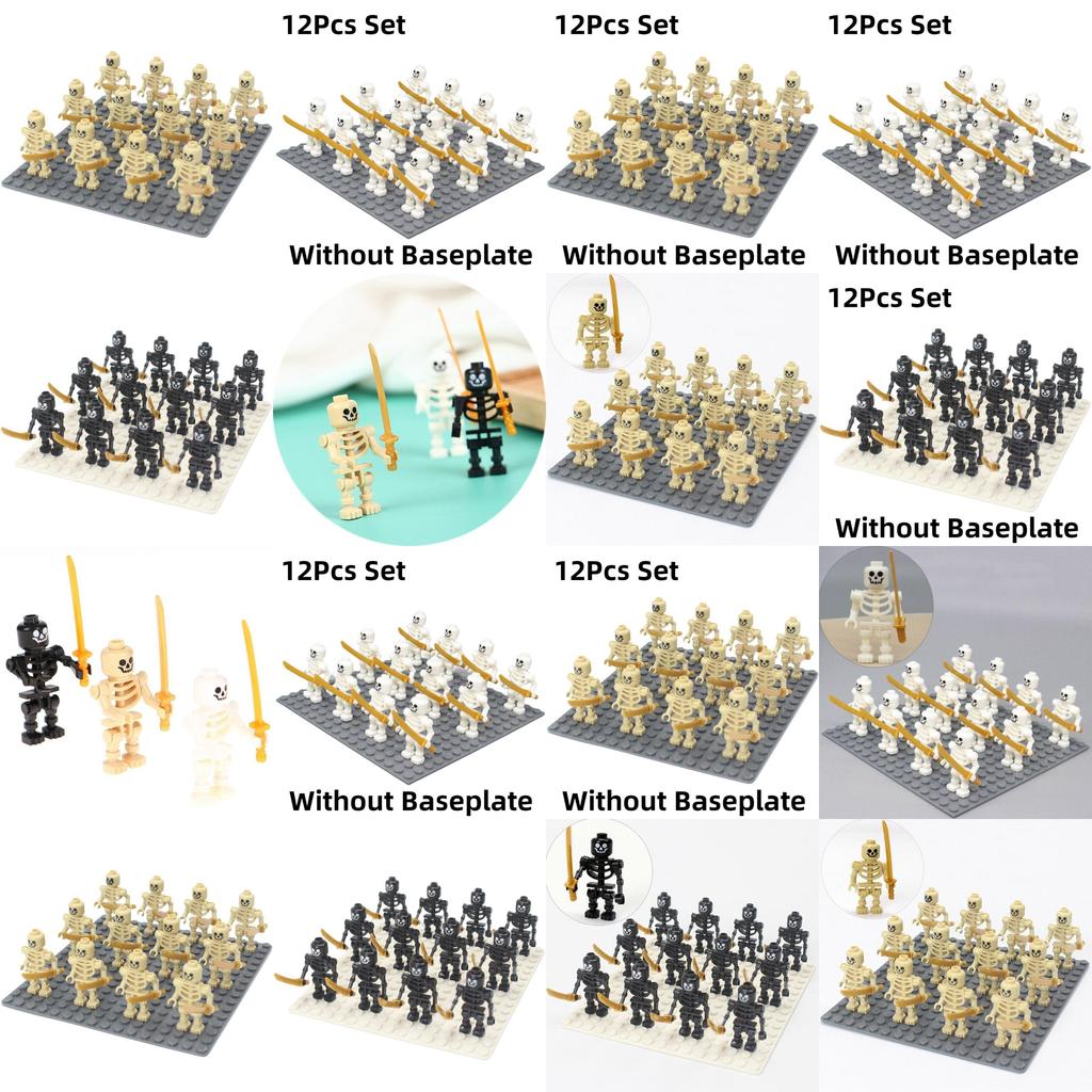 Lojo Ninja Skelett-Soldaten-Bausteine ​​aus ABS-Kunststoff, Mini-Baufiguren