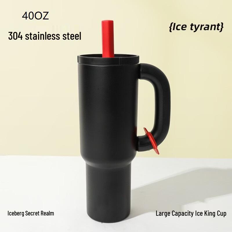 

Dopamine Stainless Steel Insulated Tumbler with Handle and Straw