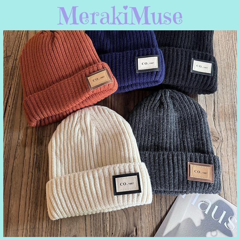 Winter Color Solid Knit Hat Men Women Fleece Lined Beanie Design Cold Weather