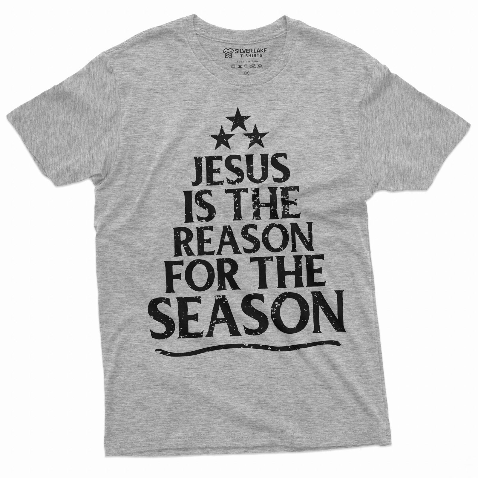 Jesus is the reason for the season T-shirt Christmas Tee christian christmas tee 2XL