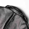 Chic Spring 2026 Women's Leather Jacket - Stylish Waist-Cinched Slim Fit in Solid Color