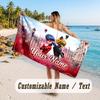 Gepersonaliseerde Strandlaken, Miraculous Ladybug Custom Bedrukt Naam Tekst, Super Absorberend Handdoek Voor Strandvakantie