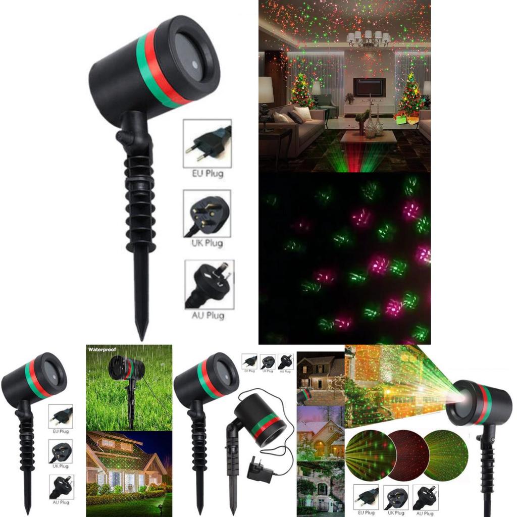 Vibrant Starry Sky Laserlight Christmas Projector Ideal For Outdoor Decorations