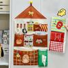 Oxford Cloth Dormitory Storage Hanging Bag Dopamine Multi-layer Underwear Storage Mesh Pouch Wall-mounted Cartoon