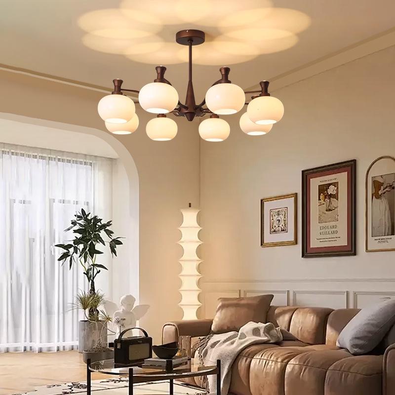 French Retro Nanyang Style Chandelier for Living Room, Restaurant, or Bedroom
