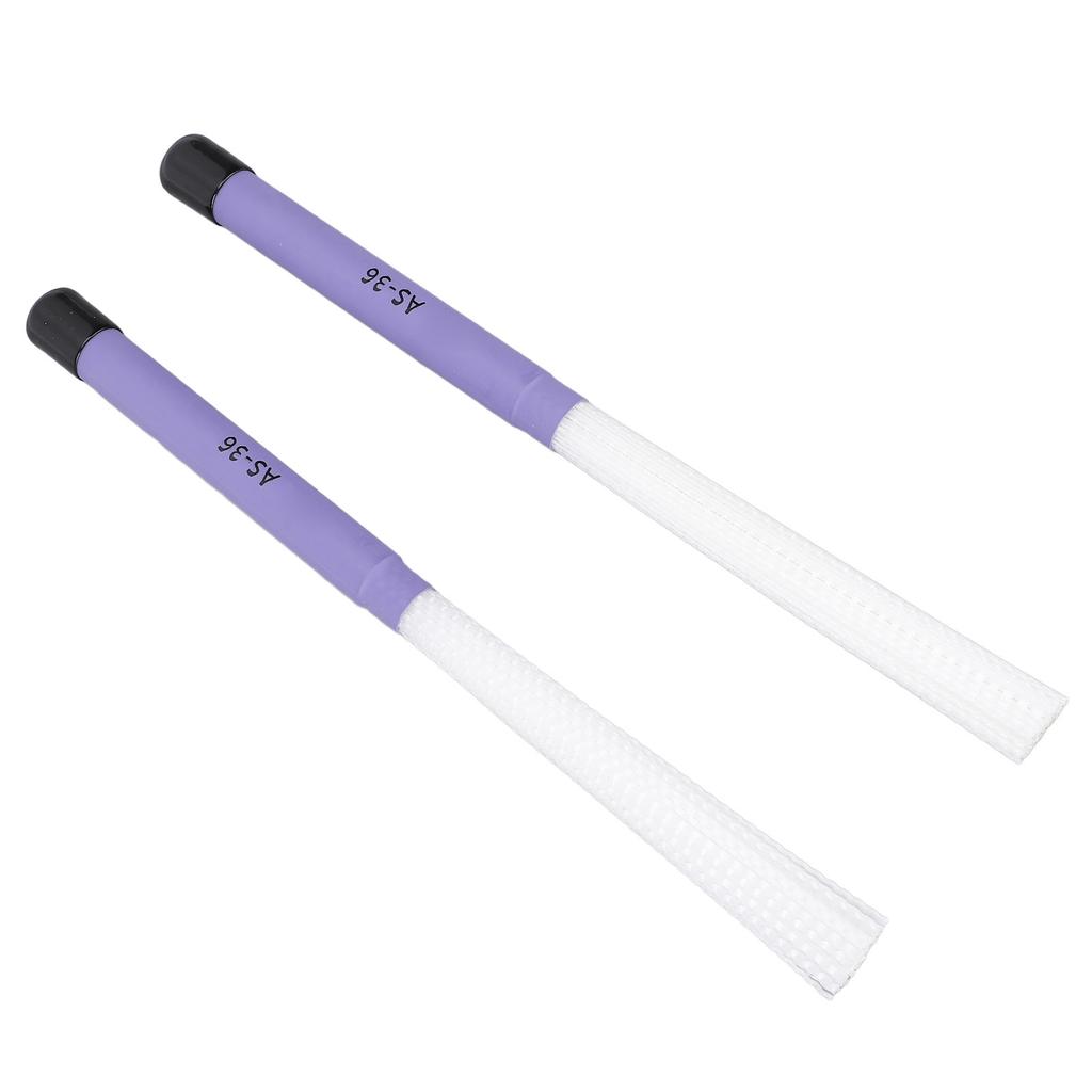 1 Pair Drum Brush Slick Handle Nylon Telescopic Bristle Percussion Instrument Sticks Brush for