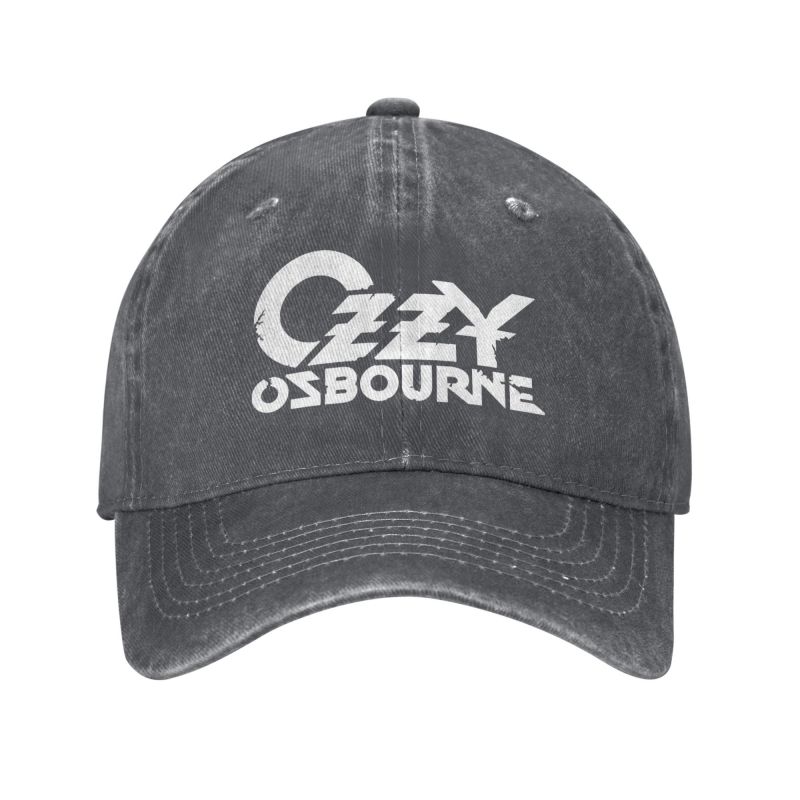 Custom Ozzy Osbourne Metal Rock Print Baseball Caps Vintage Cotton Washed Headwear Men Women Outdoor Sun Golf Hats Snapback Cap