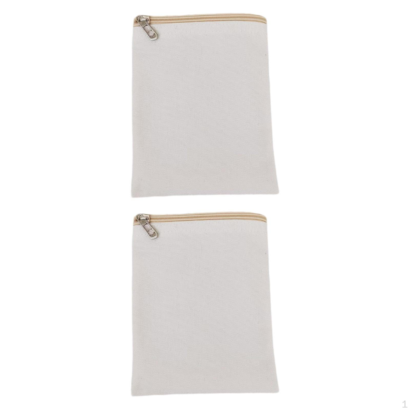 

2 шт. Вшивна кишеня на блискавці Внутрішні кишені для одягу для світшотів білий