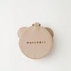 Monchéri [Bear Mini Pouch with Carabiner] Dog, Small Dog (FREEBeige) Cute, Stylish, Popular Brand, Toy Poodle, Chihuahua