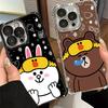 Cartoon Bear B-Browns C-Conys Soft Phone Case For Xiaomi Poco X7 X8 Pro Max X6 X5 X3 F8 Ultra F7 M8 M7 M5S Redmi 15C 15A 15 14C
