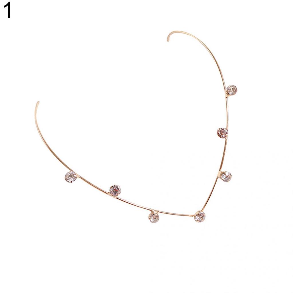 Süße Frauen Quaste Faux Perle Strass Haarband zurück Halter Haar Hoop Stirnband