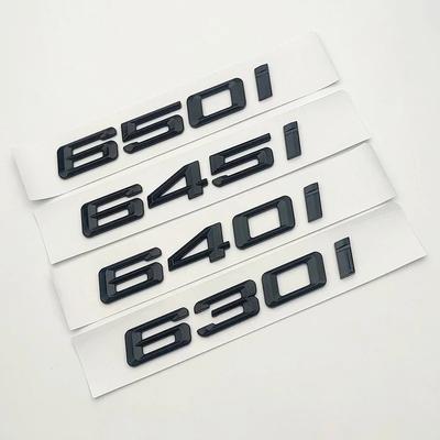 Glossy Black Chrome 630i 635i 640i 645i 650i Emblem Sticker for BMW Serie E90 E91 E92 F30 F31 F34 G20 G21 Car Accessories
