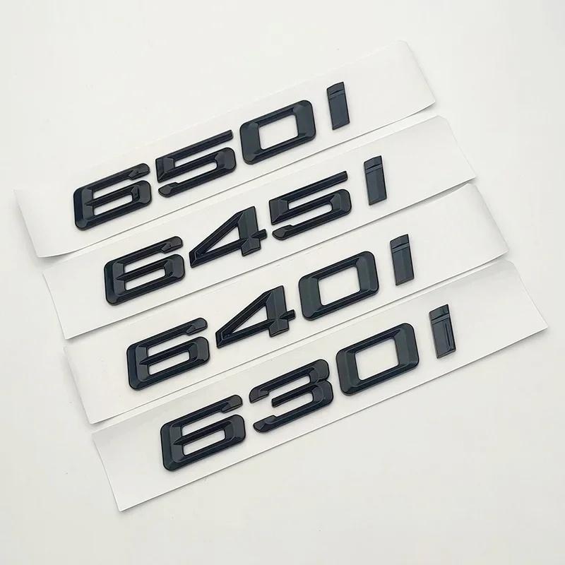 Glossy Black Chrome 630i 635i 640i 645i 650i Emblem Sticker for BMW Serie E90 E91 E92 F30 F31 F34 G20 G21 Car Accessories