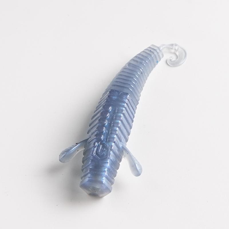 

Mandarin Bass Lollipop Shrimp: Spiral Soft Bait, Black Pit Worm, Granular Salted Shrimp Type 75mm/8 Pieces
