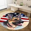 Tapis Rond Animal 1424 - Tapis Décoratif de Bureau Pour Salon Chambre Tapis de Porte Tapis de Sol Tapis pour Zone de Chaise d'Ordinateur