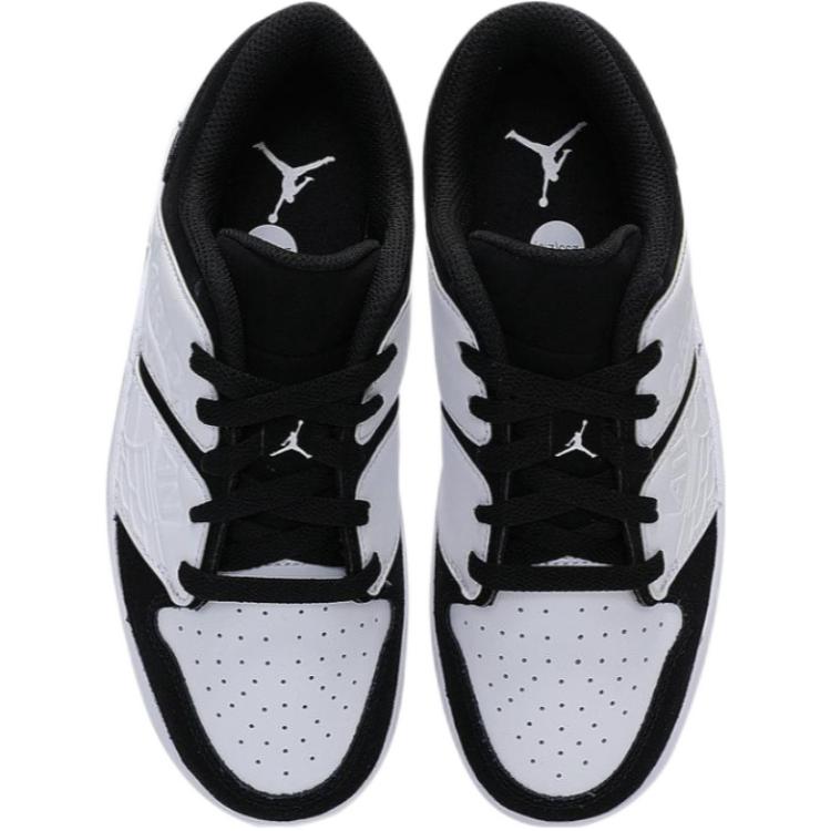 New Jordan NU Retro 1 Low White Black GS FB4412-100