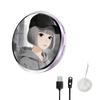 Personalisierbare Elektronische Anstecker Digitales LED Anime Pin mit Touch-Steuerung zum Hochladen von Fotos GIFs und Videos Geschenk für Fan P9YB